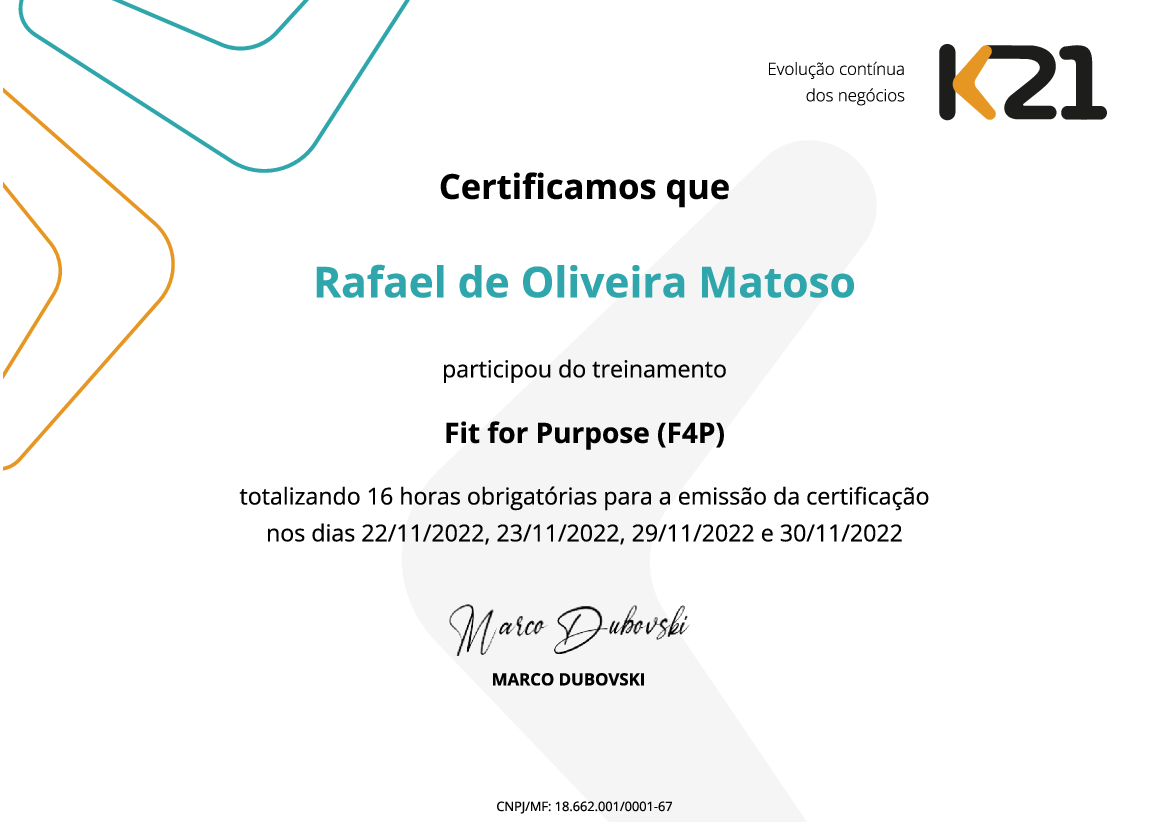 Certificado K21